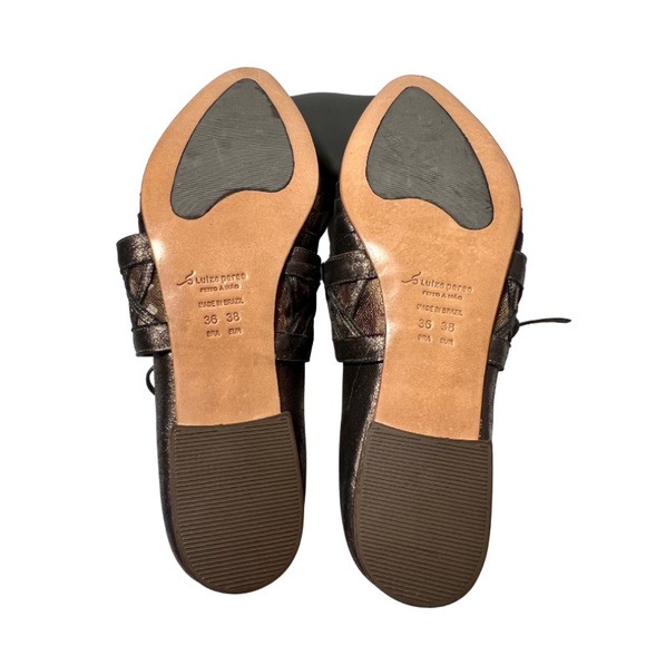 New Luiza Perea Menswear Style Lace-Up Flat with Mesh Detailing. Size EU 38. - Picture 5 of 8